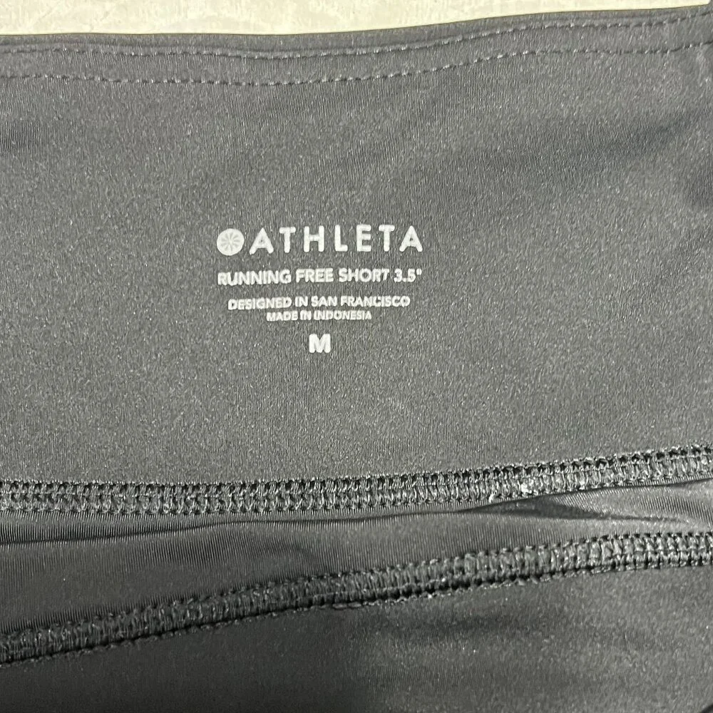 ATHLETA Black Running Free Shorts 3.5" High Rise Size M - Picture 6 of 7